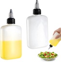 KALIONE Oil Dispenser Bottle for Camping & Cooking, 4oz Squeeze Condiment Bottle, 2 Pack, High Density Polyethylene, 118.29ml, Reusable, Leak-proof Screw Cap