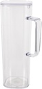 Clear Acrylic Water Pitcher with Handle Versatile Tea and Beverage Jug for Home Restaurant Bar Portable Heat Resistant Easy to Clean Suitable for Iced Tea Juice Cold Brew
