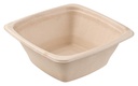 [150 Pack] 32oz Compostable Square Container Eco Friendly Bowls - Square Bowl Tree Free Sugarcane Bagasse Meal Prep Bento Boxes Take Out Catering Microwavable Deep Container by EcoQuality