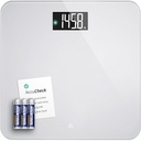 Greater Goods Digital AccuCheck Bathroom Scale for Body Weight, Capacity up to 400 lbs, Batteries Included, Pearl Gray