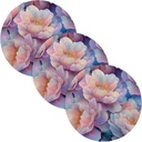 3 Pcs Non Slip Trivet for Crock Pot 15in Heat Resistant Hot Pad Kitchen Countertop Protector Porta platos para mesa Beauty Spring Flowers