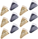 40pcs Cake Boxes Plastic Cake Slice Holders for Cheesecake Sandwich and Desserts for Parties Celebrations and Special Events