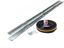 ThermoTraks Garage Door Sealing System Up to 16 Ft Wide x 7 Ft - Seal The Top and Sides of Your Door - Tall Garage Door (4 Equal 21" Sections) - Standard Hinge