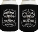 65th Birthday Presents Vintage 1960 Aged Perfectly 2-Pack Can Drink Thermocoolers