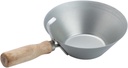Stainless Steel Mud Pans With Wood Handle Sturdy Fittings Rustproof Antislip Metal Plastering Plasterers Steel Scoops