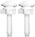 2 Pack Plastic Toilet Seat Screws,Toilet Seat Hardware Replacement Kit