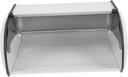 Cabilock Rustic Metal Bread Box Bread Storage Container with Cover for Kitchen Countertop Home Bakery Shop Stylish Design for Fresh Homemade Bread