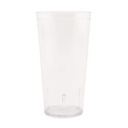 G.E.T. 6620-1-CL Heavy-Duty Plastic Restaurant Tumblers, 20 Ounce, Clear (Set of 12)