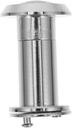 Garneck 220 Degree Wide Angle Door Viewer Peephole - Polished Chrome Zinc Alloy with Cover for