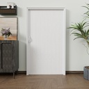 24"-36" x 80" Single Layer White Accordion Doors, with Roller & Handle & Complete Hardware, Interior Multifold Folding Doors for Closet & Pantry, Easy Installation, Easy to Clean, Space-Saving