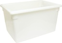 TrueCraftware- 22 Gallon White Food Storage Box Polypropylene 18" X 26" X 15"- Food Storage Container Meal Prep Food Storage for Home Cafeteria Kitchen Pantry Organization Dishwasher Safe
