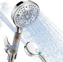 SunCleanse Filtered Shower Head with Handheld, 9-Spray Setting Detachable Showerhead with Filters, Shower Head for Hard Water - Filtered Chlorine, Improve Skin and Hair Texture, Chrome