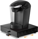 SICHEER K Cup Organization Storage Drawer Maker K Cup Holder Sliding Tray Pull out Coffee Pod Organizer Rolling Stand Countertop Maker Stand Rack Capsules Compatible with Keurig Accessories