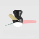 Nordic Creative Simple Ceiling Fan Lights 26 Inch Mute Ceiling Fans Lamp Bedroom Color Ceiling Fans Lights and Remote 6-Speed Modern Kids Room Flush Mount Ceiling Fan Light for Living Room