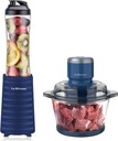La Reveuse Electric Food Chopper with 7-Cup Glass Bowl + La Reveuse Personal Size blender 300W