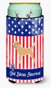 Caroline's Treasures BB3289TBC USA Patriotic Border Terrier Tall Boy Hugger Can Cooler Sleeve Hugger Machine Washable Drink Sleeve Hugger Collapsible Insulator Beverage Insulated Holder