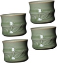 4pcs Decorative Small Ceramic Tea Cups Traditional Teacups for Household Use for Tea Unique Design