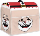 Cartoon Santa Claus Kitchen Aid Mixer Cover,Christmas Food Processor Cover with Handle and Pockets,Dust Covers for Kitchen Appliances
