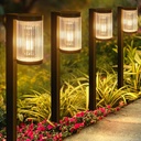 Solar Pathway Lights Outdoor, 6 Pack Upgraded Outdoor Solar Lights for Outside Super Bright Up to 12Hrs, IP65 Waterproof Solar Garden Lights for Yard Path Walkway Decor Landscape Lighting