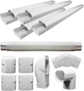 PIONEER Decorative PVC Slim Line Cover Kit for Mini Split Air Conditioners and Heat Pumps