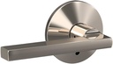 Schlage Custom FC21 LAT 618 KIN Latitude Lever with Kinsler Trim Hall-Closet and Bed-Bath Lock, Polished Nickel
