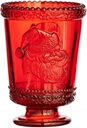 Tumbler - Santa Mug - American Made - Mosser Glass USA (Red)
