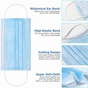 100 Pack Medical Disposable Face Masks for Protection, 3 Layers Safety Face Masks For Adults Daily Use