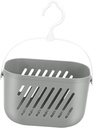 Plastic Hanging Organizer Basket with Hook Wall Mounted Storage Rack for Kitchen and Bathroom Rustproof Plastic Shower Drainer Basket Space Saving Household Storage