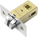 Qrity 30mm Tubular Latch with Stainless Steel Panel, Mute Door Sprung Latch for Lever Handles