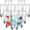 Bokon 12 Pcs Beer Glasses, Small Juice Glasses Cups Iced Tea Glasses Heavy Base Glassware Clear Glass Bulk Tumblers for Drinking Water Beer Milk Orange Juice Kids Breakfast (5 oz)