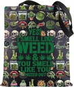 G2TUP Weed Leaf Tote Bag Weed Lovers Gift Yes I Smell Like Weed You Smell Like You Missed Out Shoulder Bag 420 Weeds Gift