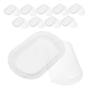 Zerodeko 10pcs Handheld Cake Carrier for Desserts and Pastries Portable Travel Bakery Boxes for Picnics Insulated Containers for Cookies and Treats for Outdoor Adventures