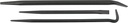 Mayhew Tools 61306 Line-Up Pry Bar Set, 3-Piece, Black Oxide Finish