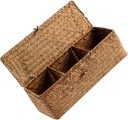 Woven Storage Basket Shelf Basket Bar Station Organizer Countertop Sugar Holder