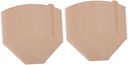Operitacx 100Pcs Disposable Coffee Filter Paper Cones Unbleached Natural Coffee Filtering Papers for Machines and Filter Cups Premium Smooth Texture Compact Lightweight Design