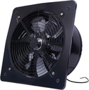 Bepritm 110V Exhaust Fan, Wall Mounted Vent Fans Through-wall installation Ventilation Fan, w/Power Cord & Low Noise, Ventilation Blower for Attic, Greenhouse, Basement, Shed (16inch Black)