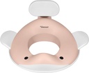 Kindsgut Potty Training Seat in whale design, designed in Germany, suitable for all toilet shapes non-slip toilet seat, Peach