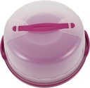 Long-lasting Round Cake Box Cake Carrier Lid and Handle Baking Carrier for Easy Transport