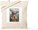 CafePress St. Michael The Archangel Tote Bag Reusable Natural Beige Canvas Shopping Bag