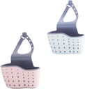 2pcs Thickened Double-Layer Sink Hanging Bag Draining Strainer Basket Kitchen Sink Organizer Waterproof Kitchen Accessories