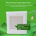 Exhaust Fan, Wall Mounted Vent Fans Ventilation Extractor Household Exhaust Fans Bathroom Extractor Fan Low Noise Ventilation Fan Window Type Ventilator, 4 Inches for Kitchen Toilet