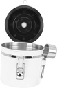 Zerodeko Convenient Sealed Canister for Coffee Beans and Tea Sturdy Stainless Steel Storage Jar Scoop Airtight Food Storage for