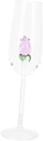 TOYANDONA 1pc Elegant Rose Crystal Glass Goblet Stylish Flute for Weddings Parties Home Decor Unique Design Solid Base for Red Wine Festive Celebrations