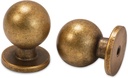10 Pack Antique Brass Cabinet Handles and Knobs - Vintage Drawer Knobs, Kitchen Hardware, Zinc Alloy Handles for Cabinets, Cupboards