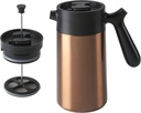 casaWare Stainless Steel 32-Ounce Thermal French Press Coffee and Tea Maker (Copper)