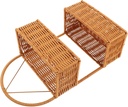 Woven Wall Hanging Storage Basket Kitchen Decor Bathroom Organizer Pp Material Flower Planter