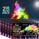 Fire Dazzle Fire Color Changing Packets for Fire Pit - 25 Pack Color Packets, Flame Changer for Fire Pit and Campfires - Camping Games Accessories for Kids and Adults