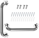 2 Pack 16 Inch Grab Bars, Grab Bars for Bathtubs and Showers, Stainless Steel Safety Shower Grab Bar, Grab Shower Bars for Elderly Handicap Senior, Safety Handle for Wall
