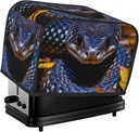 Forest Snake 2 Slice Toaster Covers Bread Machine Cover Quilted Dustproof Fingerprint Protectors Small Washable Appliance Cover Bread Maker Dust Protection Universal Size