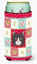 Caroline's Treasures CK5150TBC Poodle Cat Love Tall Boy Hugger, Red Can Cooler Sleeve Hugger Machine Washable Drink Sleeve Hugger Collapsible Insulator Beverage Insulated Holder